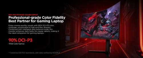 Koorui G3441VC. Bildschirmdiagonale: 86,4 cm (34"), Display-Auflösung: 3440 x 1440 Pixel, HD-Typ: UltraWide Quad HD, Reakt