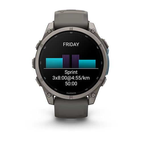 Garmin fēnix 9. Display diagonal: 3.56 cm (1.4"), Display technology: AMOLED, Display resolution: 454 x 454 pixels, Touchs