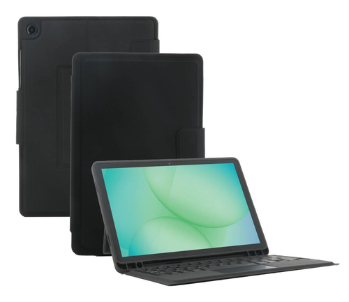 MOBILIS C2 Tastatur/Cover (Folie) für 27,9 cm (11 Zoll) Samsung Galaxy Tab A9+ Tablet - Schwarz - Polyethylenterephthalat 