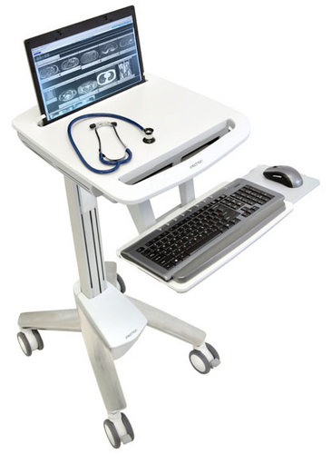 Ergotron StyleView EMR Laptop Cart. Cor do produto: Branco, Uso recomendado: Computador portátil, Tipo: Carrinho multimédi