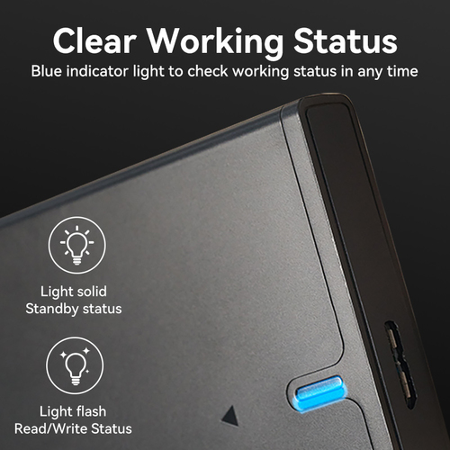 Vention 2.5 Inch SATA Hard Drive Enclosure (USB 3.0 Micro-B) Black. Product type: HDD enclosure. Number of storage drives 