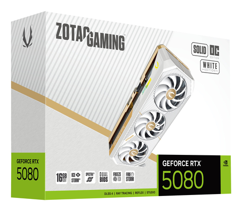 Zotac NVIDIA GeForce RTX 5080 Grafikkarte - 16 GB GDDR7 - 7680 x 4320 - 2,64 GHz Core - 256 Bit Busbreite - PCI Express 5.