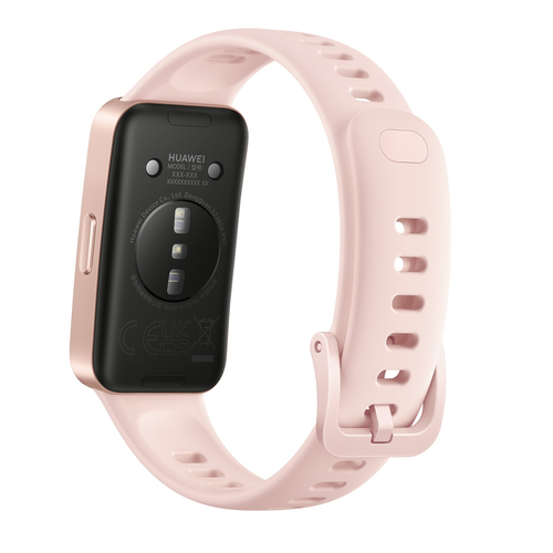 Huawei Band 9 Kimi-B19 Smart Band - Square Case Shape - Pink Body Color - Pink Band Color - Fluoroelastomer, Nylon Band Ma