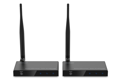 Digitus Wireless HDMI extender / splitter set (100 m, 1x4). Type: AV transmitter & receiver, Maximum resolution: 1920 x 10