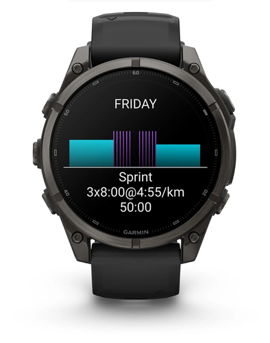 Garmin fēnix 9. Display diagonal: 3.56 cm (1.4"), Display technology: AMOLED, Display resolution: 454 x 454 pixels, Touchs