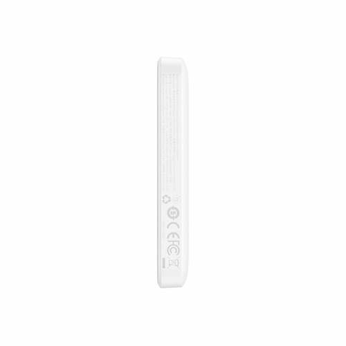 Power Bank Baseus - Bianco - Per iPhone - 6000 mAh - 20 W - Connettore USB di tipo C - 1 x USB - Bianco