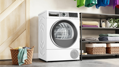 Asciugatrice elettrica Bosch WQG245C0IT Caricamento Frontale Condensatore - Bianco