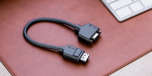Alogic Elements 20 cm DisplayPort/VGA Video Cable for Video Device - Second End: 15-pin HD-15 VGA - Male