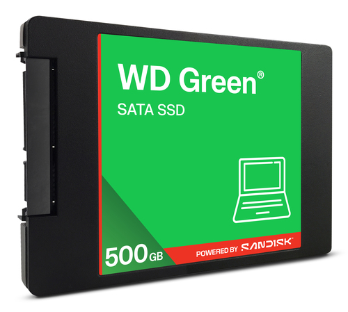 Western Digital Green WD ? SATA SSD 2,5"/7 mm POWERED BY SANDISK 500 GB. SSD capacity: 500 GB, SSD form factor: 2.5", Read