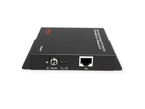 Roline Video-Extender-Transmitter/Receiver - Verkabelt - 120 m Reichweite - 2 x Netzwerk (RJ-45) - 1 x HDMI Ein - 1 x HDMI