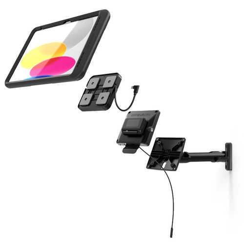 Compulocks iPad 10th-11th (A16) Gen, PowerMove Swing Wall Mount Black - iPad 10th-11th (A16) Gen, PowerMove Swing Wall Mou