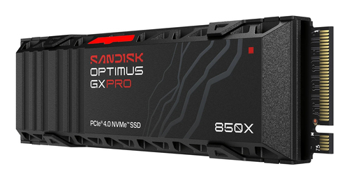 SanDisk Optimus GX PRO 850X. Capacidade da drive SSD: 1 TB, Fator de forma SSD: M.2, Velocidade de leitura: 7300 MB/s, Vel