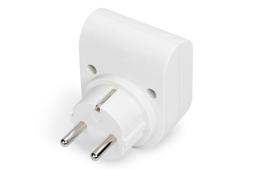 Digitus Surge Protection Adapter. AC outlets quantity: 1 AC outlet(s), AC outlet types: Type E / F, Nominal input voltage: