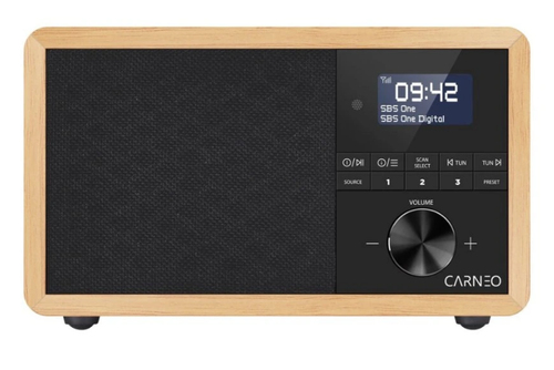 Carneo P530. Radio type: Personal, Supported radio bands: DAB+, FM, DAB, FM band range: 87.5 - 108 MHz. RMS rated power: 3