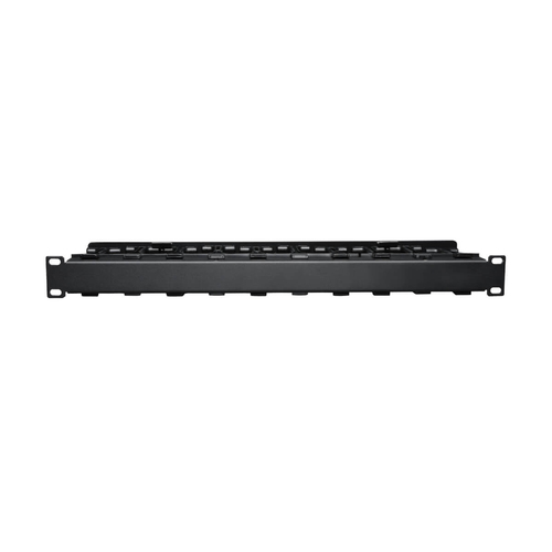 Tripp Lite series SRCABLEDUCT1UHD Kabelbündler - Schwarz - Kabelbündler - 1U Rack Height x 19" Panel Width - Stahl