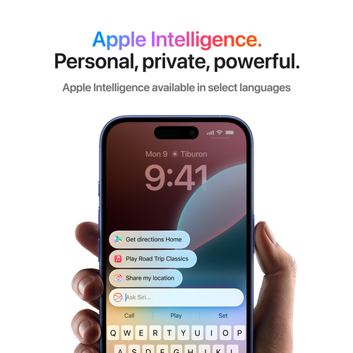 Apple iPhone 16 128GB Verde acqua. Dimensioni diagonale schermo: 15,5 cm (6.1""), Risoluzione del display: 2556 x 1179 Pix