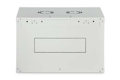 Digitus Dynamic-N 7U Wall Mountable Enclosed Cabinet Rack Cabinet for Networking, Server - Light Grey - Steel, Glass, Shee