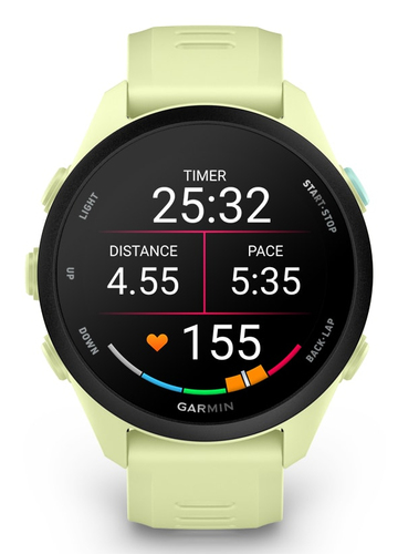 Garmin Forerunner 70. Display diagonal: 3.05 cm (1.2"), Display technology: AMOLED, Display resolution: 390 x 390 pixels, 