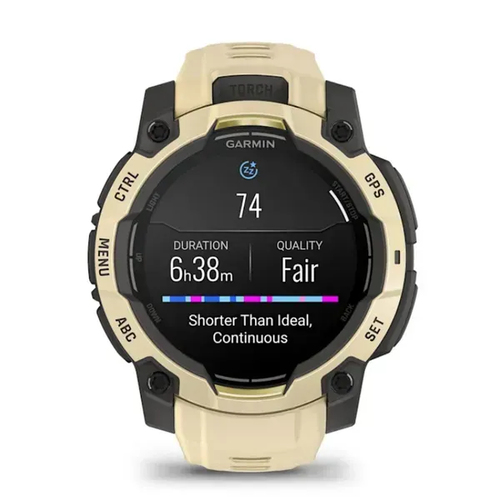 Garmin Instinct 3 AMOLED. Display diagonal: 3.05 cm (1.2"), Display technology: AMOLED, Display resolution: 390 x 390 pixe