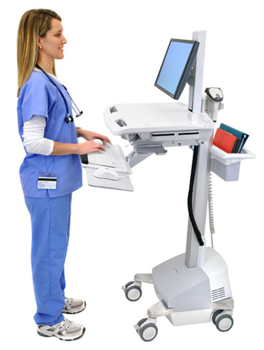 Ergotron SV42-6301-C. Product colour: Aluminium, Grey, White, Recommended usage: Flat panel, Type: Multimedia cart. AC inp