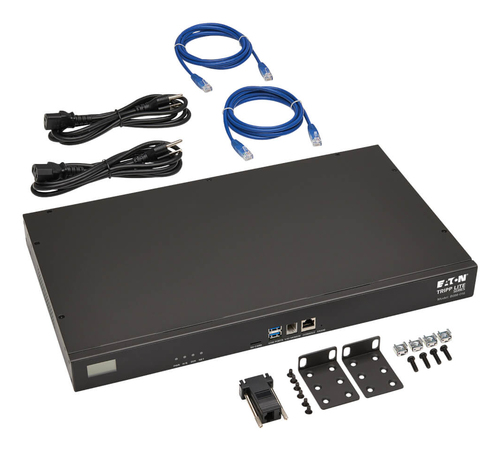 Tripp Lite B098-016 16-Port Console Server, USB Ports (2) - Dual GbE NIC, 16 Gb Flash, SD Card, Desktop/1U Rack, TAA. Auth