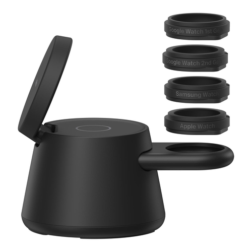 Belkin UltraCharge WIZ052 Induktionsladegerät - Weiß - für Smartphone, Smartwatch, iPhone, Ohrhörer, Qi2-fähiges Gerät - 1