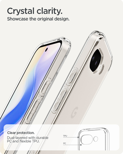 Spigen Ultra Hybrid Pixel 10a Case Crystal Clear. Case type: Cover, Brand compatibility: Google, Compatibility: Pixel 10a,