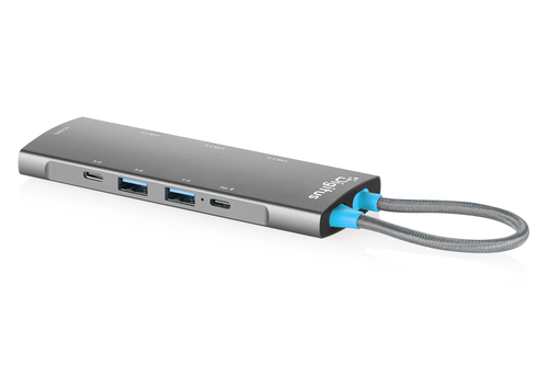 Digitus USB-C Docking Station, 8-Port. Basisgerät Typ: Tablet/Smartphone/Laptop, Markenkompatibilität: Universal. Docking-