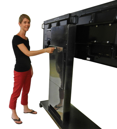 Unicol Rhobus Display-Wagen - 80 kg Belastbarkeit - 4 Rollen - 95 cm (37,40 Zoll) Breite x 55 cm (21,65 Zoll) Tiefe x 157,