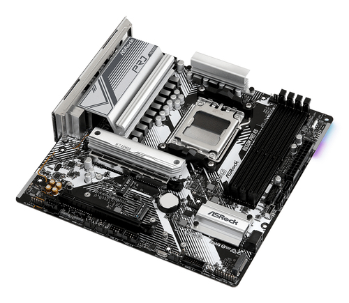 ASRock B650M Pro RS Gaming-Desktop-Motherboard - AMD B650 Chipsatz - Buchse AM5 - Micro ATX - Ryzen 7, Ryzen 9 Unterstützt