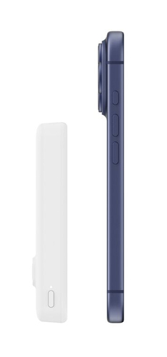 Belkin BoostCharge Stromspeicher - Weiß - für Qi2-fähiges Gerät - 10000 mAh - 15 W - Qi2-zertifiziertes kabelloses Laden, 