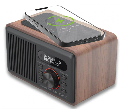 Carneo W100 DAB/FM. Radio type: Portable, Supported radio bands: DAB, FM, DAB+, DAB band range: 168 - 240 MHz. RMS rated p
