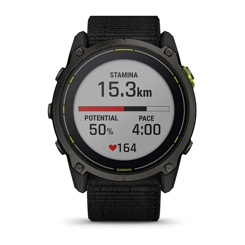 Garmin Enduro 3 Solar. Display diagonal: 3.56 cm (1.4"), Display technology: LCD, Display resolution: 280 x 280 pixels, To