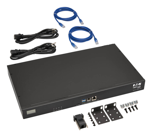 Périphérique de serveur Tripp Lite series B098-048 - Conforme aux normes TAA - Paire torsadée - 2 x Réseau (RJ-45) - 2 x U