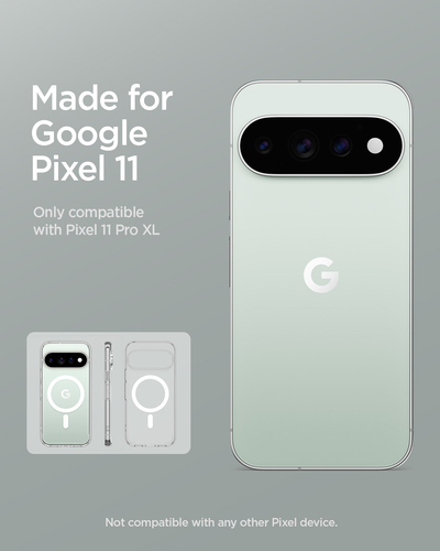 Spigen Ultra Hybrid Case for Google Pixel 11 Pro XL Smartphone - Transparent, White - Crystal Clear - Drop Resistant, Scra