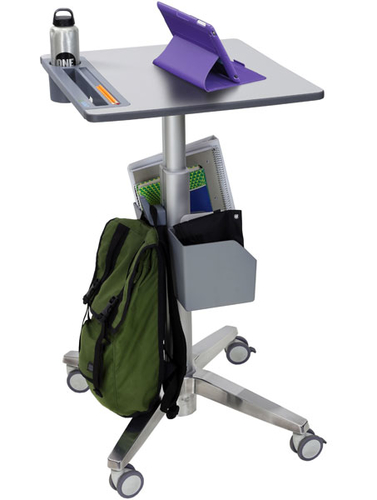 Ergotron LearnFit. Largura: 610 mm, Profundidade: 560 mm, Peso: 15,5 kg. Comprimento da embalagem: 750 mm, Profundidade da