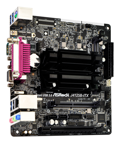 Asrock J4125B-ITX. Fabricante do processador: Intel, Processador: Intel® Celeron®, Modelo de processador: J4125. Tipos de 
