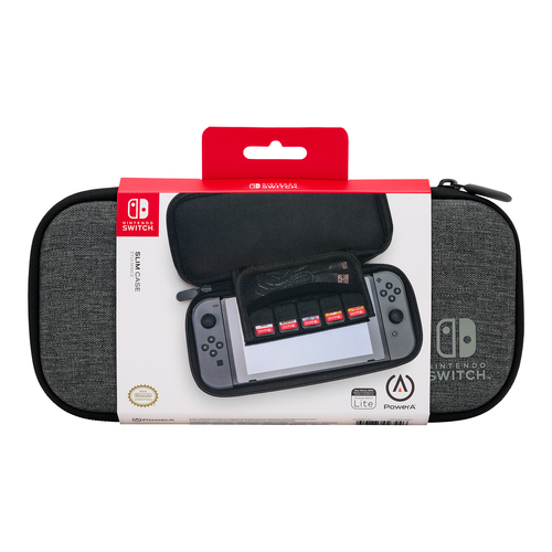 PowerA Slim Case for Nintendo Switch Family - Charcoal. Case type: Hardshell case, Brand compatibility: Nintendo, Product 