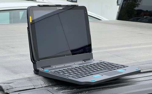 Gamber-Johnson Keyboard - Docking Connectivity - Pogo Pin Interface - TouchPad - English (UK) - Industrial Silicon Rubber 