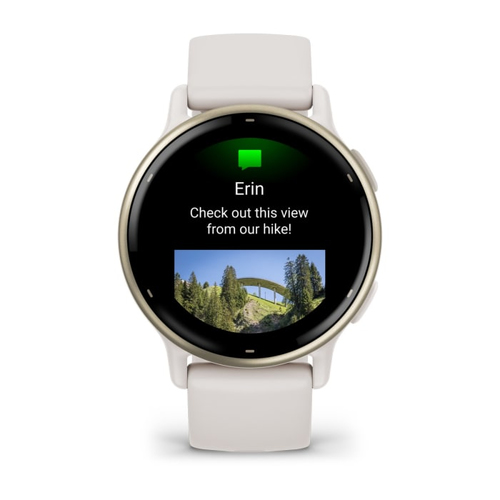 Garmin vívoactive 5 Smartwatch - Avorio, Oro Colore del Case - Avorio Colore cinturino - Alluminio Materiale della struttu