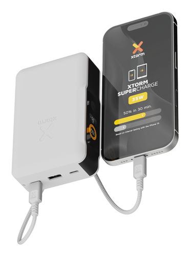 Xtorm XNG200W35. Battery capacity: 20000 mAh, Battery technology: Lithium Polymer (LiPo). Fast charging technology: Power 