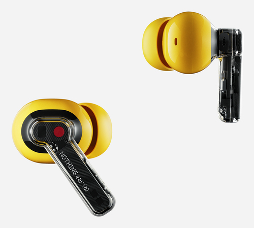 Nothing Ear (a) True Wireless Earbud Stereo Earset - Yellow, Transparent - Binaural - In-ear - 1000 cm - Bluetooth - Noise