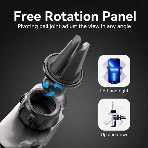 Vention KCEH0 Smartphone, Car, iPhone SmartPhone Holder - 30 mm x 106 mm x 91.8 mm x - ABS, Thermoplastic Polyurethane (TP