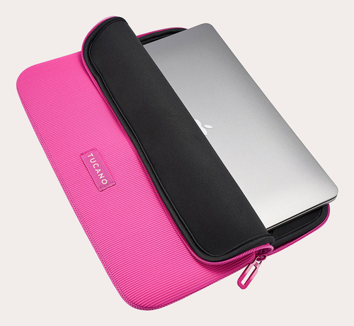 Tucano Colore Carrying Case (Sleeve) for 33 cm (13") to 35.6 cm (14") Notebook - Fuschia - Anti-slip, Scratch Resistant, S