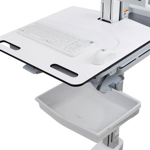 Ergotron StyleView. Cor do produto: Cinzento, Aço inoxidável, Uso recomendado: Tela plana, Tipo: Carrinho multimédia. Peso