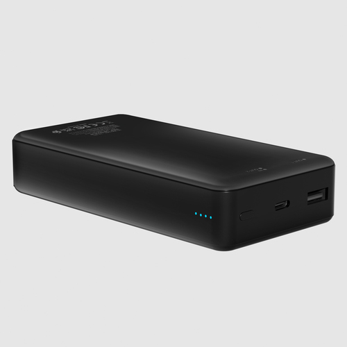 Urban Factory JUICEE Max Power Bank - Black - 20000 mAh - USB Type-C Connector - 2 x USB - Black