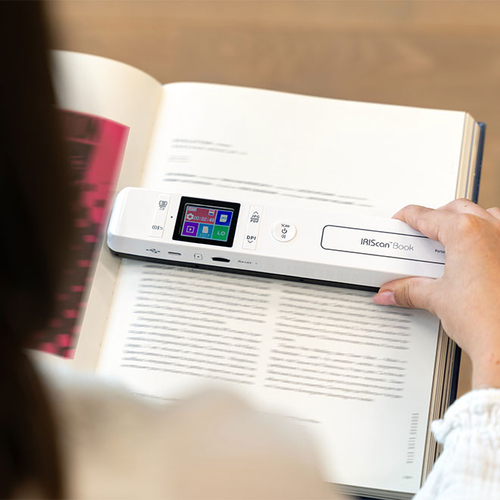 I.R.I.S. IRIScan Book 7. Optical scanning resolution: 1050 x 1050 DPI. Product colour: White, Display diagonal: 3.81 cm (1