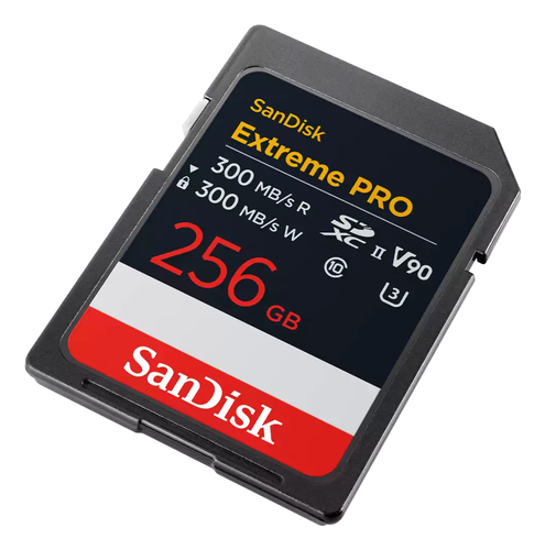 SanDisk Extreme PRO. Capacidade: 256 GB, Tipo de flash card: SDXC, Classe de memória flash: Classe 10, Tipo de memória int