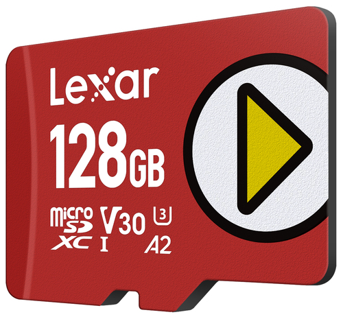 Lexar PLAY 128 GB Class 10/UHS-I (U3) V30 microSDXC - 1 - 205 MB/s Read - 140 MB/s Write
