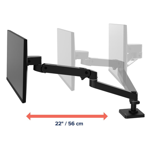 Ergotron LX Pro Series 45-712-292. Mounting: Clamp, Maximum weight capacity: 10 kg, Maximum screen size: 86.4 cm (34"), Mi
